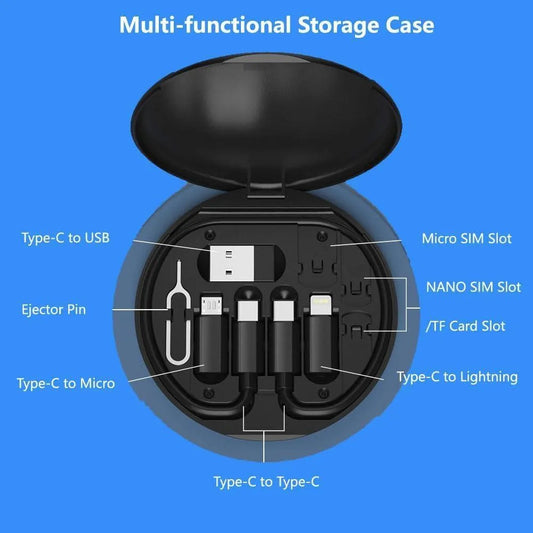 5-in-1 60W Fast Charging Data Cable Set All in One Compatible with All Devices